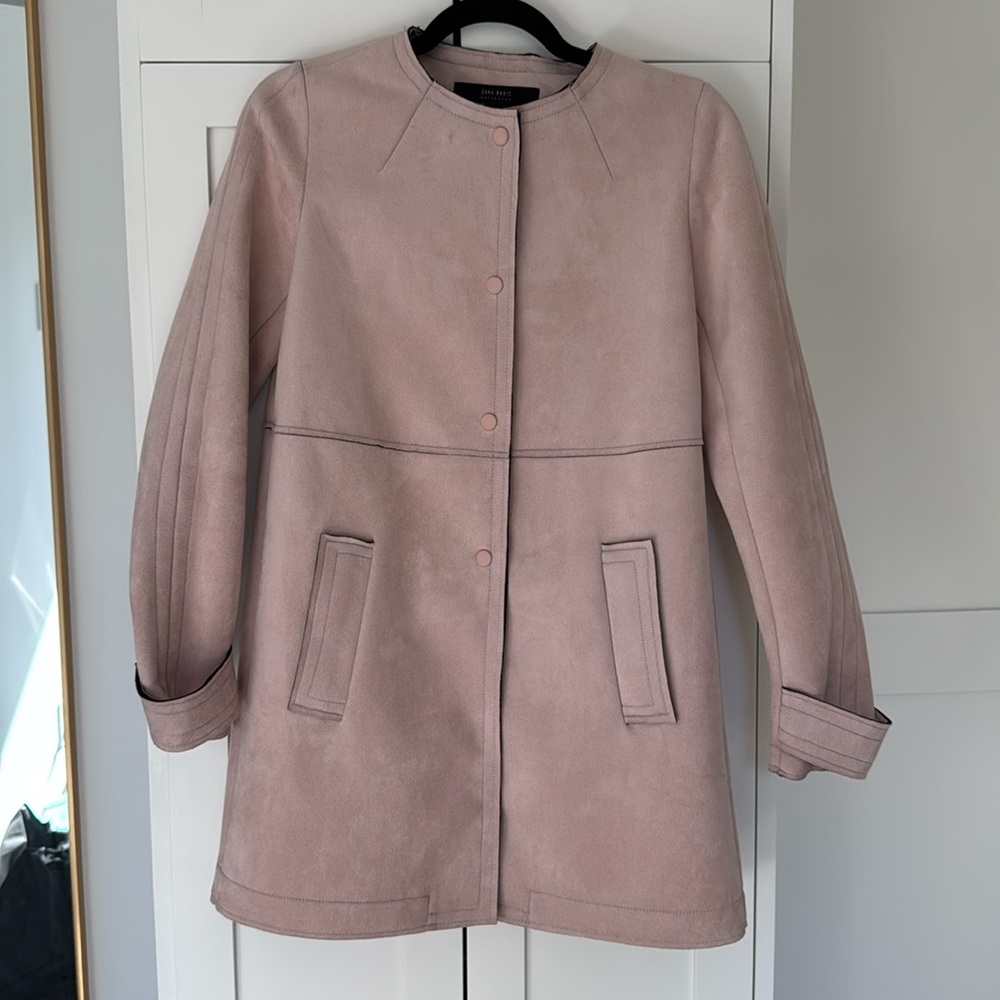Suede pink jacket